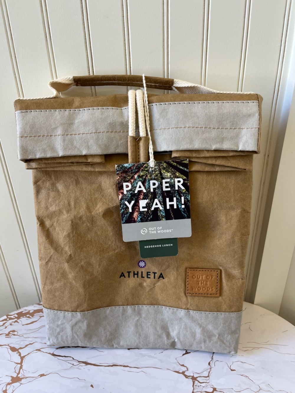 ATHLETA X OUT OF THE WOODS HEDGEHOG LUNCH BAG | REUSABLE | NEW WITH TAGS